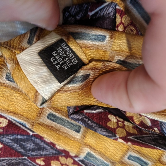 2 vintage 100% silk ties Perry Ellis Portfolio - Picture 2 of 6